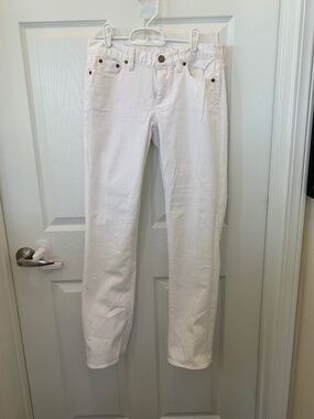 j.crew matchstick vintage jean, 28 s, white